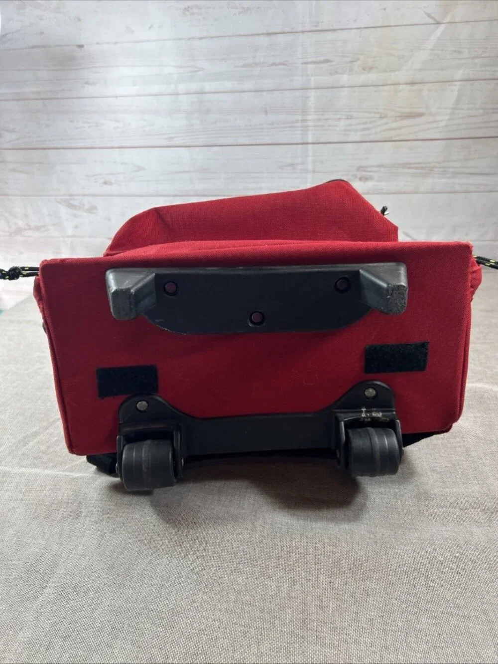 Sports Plus Olympia Red Rolling Backpack Wheeled Travel Carry-on Bag luggage